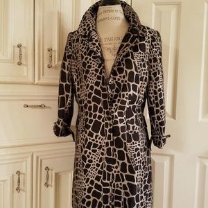 shimmering metallic, jacquard coat